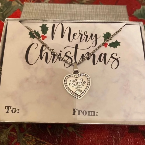 Harley-Davidson Jewelry - HD Custom Christmas Gift Heart Necklace